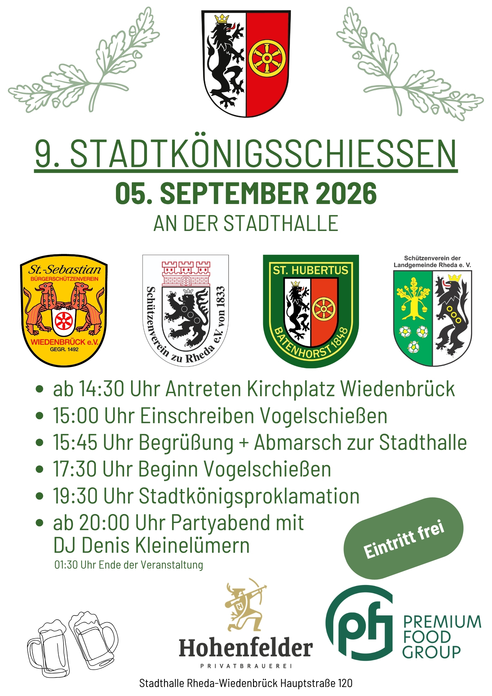 Stadtkönigsschießen Plakat